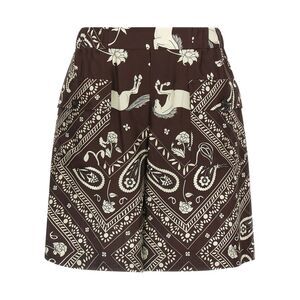 Alberto Biani Women's Bandana Print Bermuda Shorts